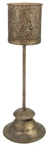 Κηροπήγιο Μεταλλικό Χρυσό Art Et Lumiere 12,5x35,5εκ. 02639