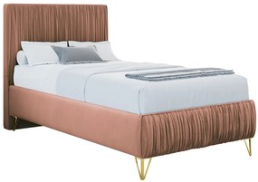 Επενδυμένο κρεβάτι Mars mini-Ekrou-80 x 200