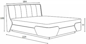 Σετ Κρεβατοκάμαρας ξύλινο CHANCE 160x200 DIOMMI 40-044