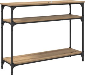 vidaXL Τραπέζι κονσόλας Artisan Oak 100 x 29 x 75 εκ.