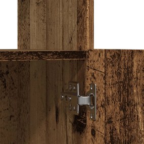 Ντουλάπι Όψη Παλαιού Ξύλου 92x33x140 εκ. Επεξεργασμένο Ξύλο - Καφέ