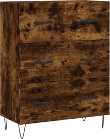 vidaXL Ντουλάπι Καπνιστή Δρυς 69,5x34x180 εκ. από Επεξεργασμένο Ξύλο