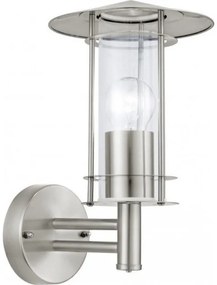 Απλίκα Lisio inox με γυαλί Eglo-30184-Inox 30184