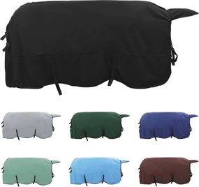 vidaXL Σαμάρι Ίππου Μαύρο Πολυεστέρας