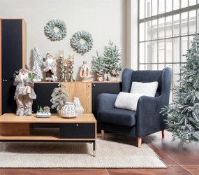 Κομότα - Μπουφές Fylliana Living Γκρί Δρύς - Μαύρο 150x40x82 εκ. 150x40x82 εκ.