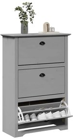 Ράφι παπουτσιών vidaXL BODO Γκρι 80x35x118 cm