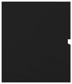 vidaXL Ντουλάπι Νιπτήρα Μαύρο 90 x 38,5 x 45 εκ. από Μοριοσανίδα