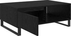 vidaXL Τραπεζάκι σαλονιού Μαύρη Οξυά 90 x 60 x 35 cm