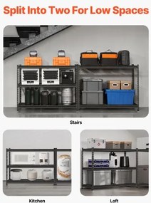 VEVOR Storage Shelves 5 Tier Adjustable Heavy Duty Garage Shelving Unit 2500 lbs