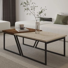 Coffee Table Set Verona P0024623 - Travertine, Rustic Walnut Travertine
Rustic Walnut