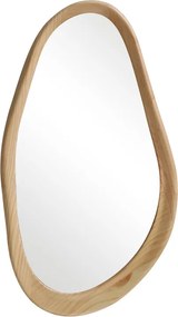 Καθρέπτης οβάλ Baloa pakoworld mdf σε φυσική απόχρωση 44x4x80εκ