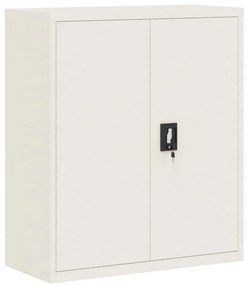 vidaXL Αρχειοθήκη Λευκή 90 x 40 x 105 εκ. από Ατσάλι