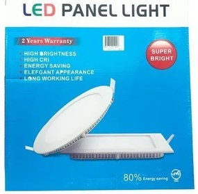 LED φωτιστικό οροφής λευκό φως 12-24W – LED PANEL ROUND 220V WHITE