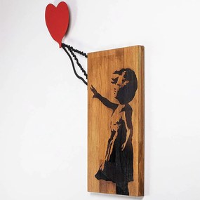 Διακοσμητικό Τοίχου Banksy 891TNL3148 59x83cm Multi Wallity Μέταλλο,Ξύλο
