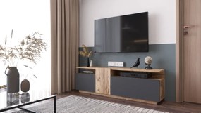 Stewehome Τηλεοπτική μονάδα με ντουλάπι και ράφι από πεύκο 150x29x44 cm