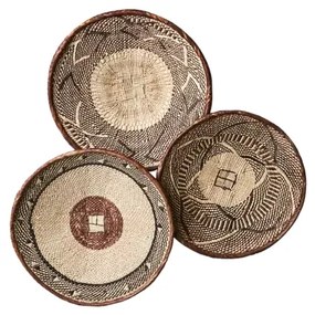 Δίσκος TRIBE με ανάμεικτα φυσικά χρώματα 30x5cm.