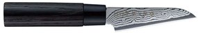 Μαχαίρι Ξεφλουδίσματος Shippu Black FD-1591 9cm Από Δαμασκηνό Ατσάλι Silver-Black Tojiro Ατσάλι,Ξύλο
