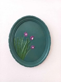 Stewehome οβάλ διακοσμητικό τοίχου από πέτρα 21x17 cm