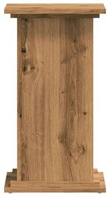 vidaXL Βάσεις Φυτών Αρτισιανή Δρυς 33x33x60 εκ. Επεξ. Ξύλο