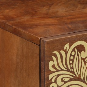 vidaXL κομοδίνο  Καφέ μέλι Μασίφ ξύλο 50 x 33 x 60 εκ. Ανθεκτικό