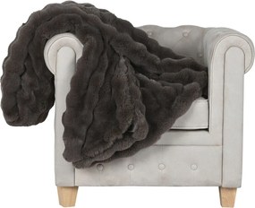 Κουβέρτα Home ESPRIT Καφέ 220 x 240 x 1 cm