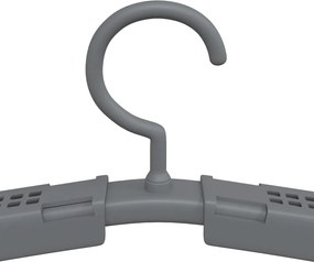 vidaXL Κρεμάστρες Ρούχων Επεκτεινόμενες 5 τεμ. Γκρι