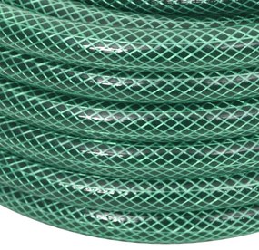 VidaXL Εύκαμπτος Σωλήνας Κήπου Σετ Τοποθέτησης Πράσινος 30μ./0,5" PVC