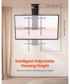 VEVOR Motorized Ceiling TV Mount Electric Flip Down TV Mount for 32-70 in Screen