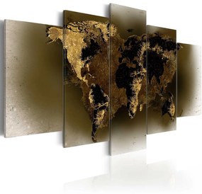 Πίνακας - Brass continents 200x100