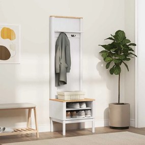 vidaXL Ντουλάπα διαδρόμου FLORO Λευκό 50 x 40 x 158 εκ