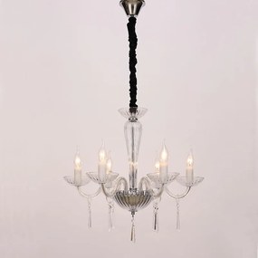 Πολυέλαιος Οροφής Aca Violet BLK80286PCC Chrome