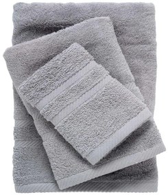 Πετσέτες Best 0717 (Σετ 3τμχ) Grey Das Home Σετ Πετσέτες 70x140cm 100% Βαμβάκι