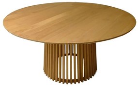 Τραπέζι Kenda mindi ξύλο σε φυσική απόχρωση Φ150x75εκ 150x150x75 εκ.
