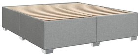 ΚΡΕΒΑΤΙ BOXSPRING ΜΕ ΣΤΡΩΜΑ ΑΝΟΙΧΤΟ ΓΚΡΙ 180X200 ΕΚ. ΥΦΑΣΜΑΤΙΝΟ 3290574