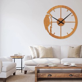 Ρολόι τοίχου  εσωτερικού χώρου ξύλινο clock4 - Clock4-Όρεγκον, 1mx1m