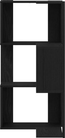 vidaXL Βιβλιοθήκη Μαύρη Οξυά 50 x 50 x 102 εκ