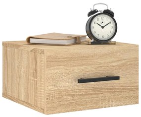 vidaXL Κομοδίνα Επιτοίχια 2 τεμ. Sonoma Δρυς 35 x 35 x 20 εκ.