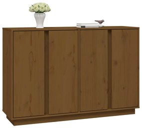 vidaXL Ντουλάπι Καφέ Μελί 120x35x80 εκ. από Μασίφ Ξύλο Πεύκου