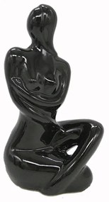 Διακοσμητική Φιγούρα Κεραμική Μαύρη Art Et Lumiere 10x7,5x19,5εκ. 30509