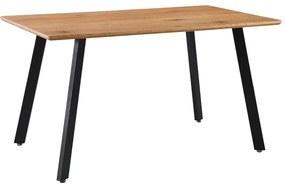 Intrahome Τραπέζι Toafel Intrahome MDF σε φυσική απόχρωση με μαύρα μεταλλικά πόδια 140x80x75εκ | SKU: INTRAPA-389111135