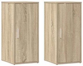 vidaXL Παπουτσοθήκες 2 τεμ. Sonoma Δρυς 32x35x70 εκ. από Μοριοσανίδα