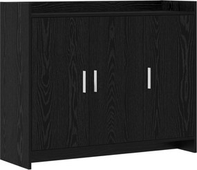 vidaXL Πλαϊνό γραφείο Μαύρη Δρυς 98,5 x 33 x 80 εκ Επεξεργασμένο Ξύλο