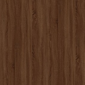 vidaXL Τραπεζάκι Σαλονιού Καφέ Δρυς 80x50x45 εκ. Επεξ. Ξύλο + Σίδηρος