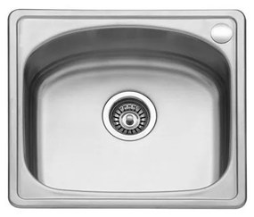 Karag BL 605 Νεροχύτης Κουζίνας Inox Σατινέ Ανοξείδωτο Ατσάλι 495 x 450 mm