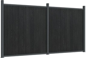 vidaXL Πάνελ Περίφραξης Γκρι 353 x 186 εκ. από WPC