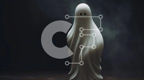 Intra Συλλεκτικό Ξύλινο Παζλ Plywood 4mm - Λευκό φάντασμα στο σκοτάδι Σε Ξύλινο Κουτί - Διαστάσεις Puzzle: 10x10 cm – 25 κομμάτια