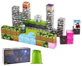 VEVOR Magnetic Blocks 100 PCS Cemetery Zombies Set STEM Montessori Sensory Toys