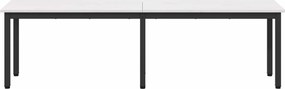 vidaXL παγκάκι Λευκό 160 x 35 x 45 cm Στερεά ξυλεία πεύκου