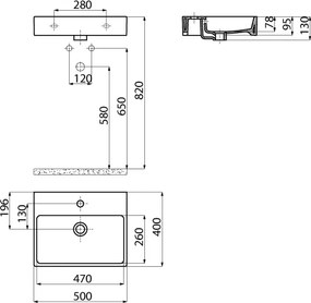 Creavit NX242 50x40 - Επιτραπέζιος Νιπτήρας