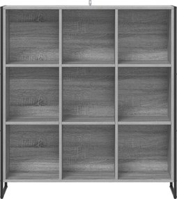 vidaXL Βιβλιοθήκη Γκρίζο Σονομα 99.5 x 30 x 108.5 εκ